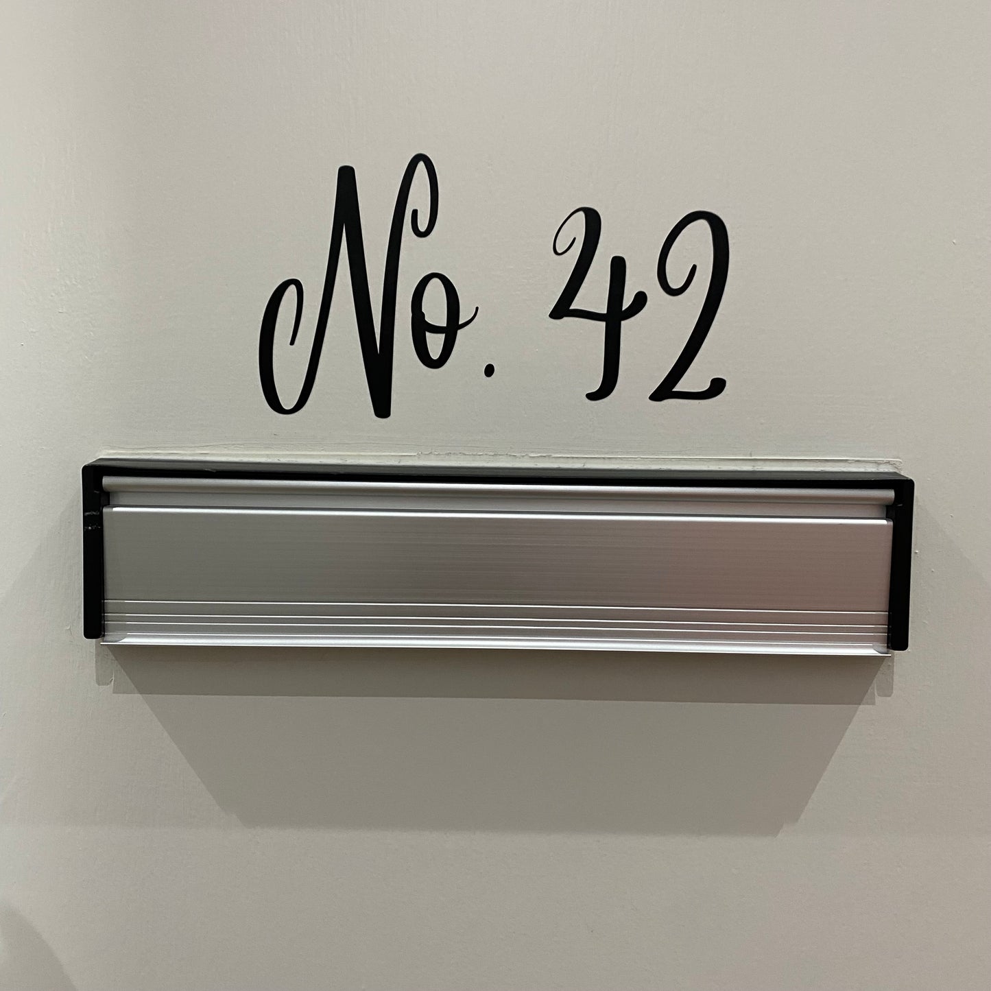 Calcomanía de vinilo con número de casa