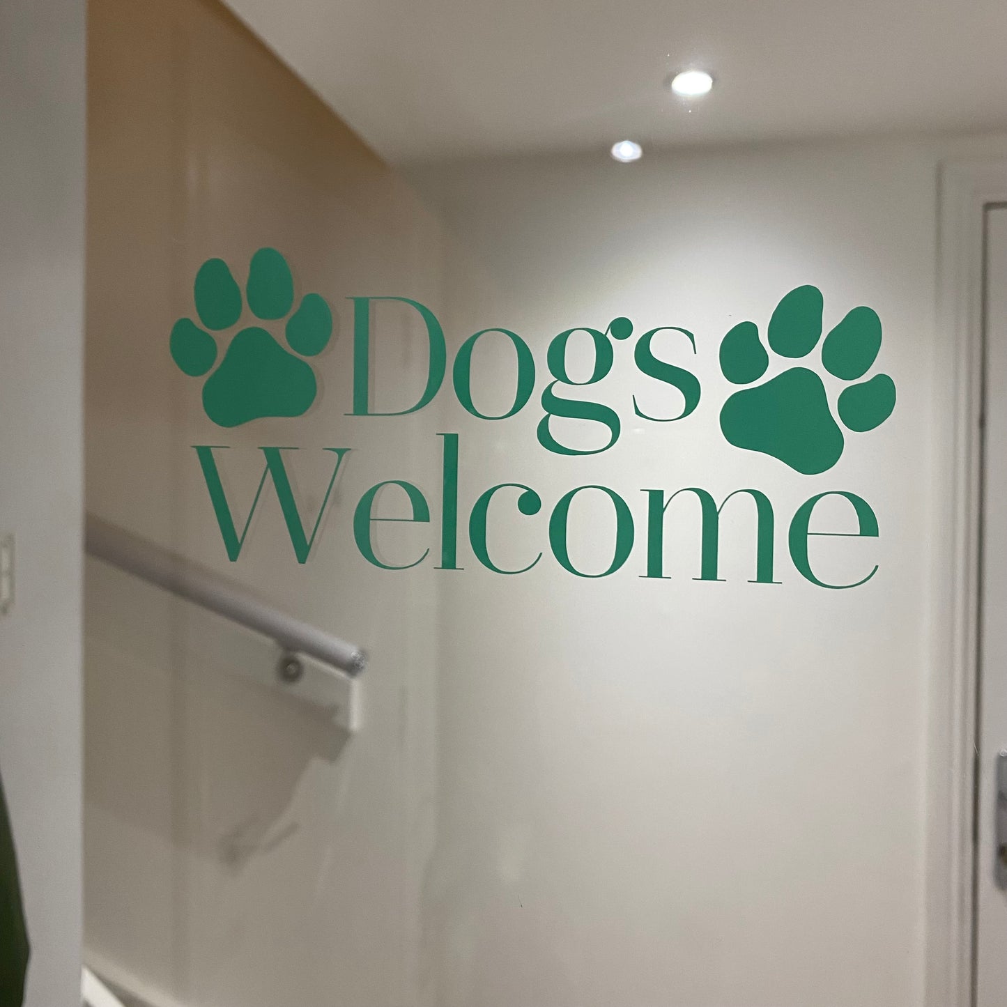 Pegatinas de bienvenida para perros