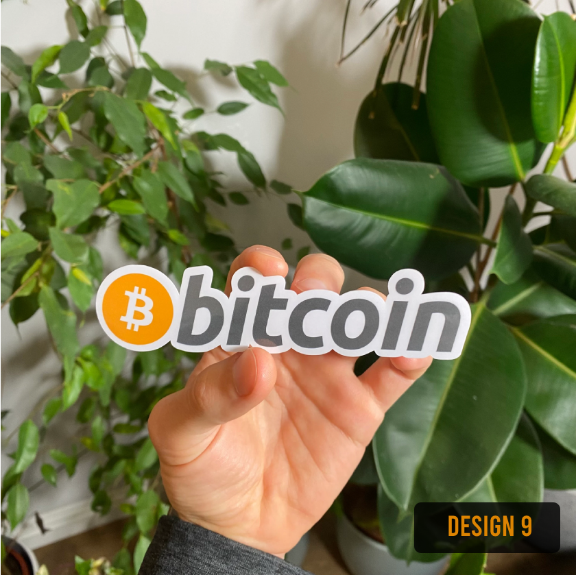 Pegatinas de Bitcoin (conjunto individual o completo)