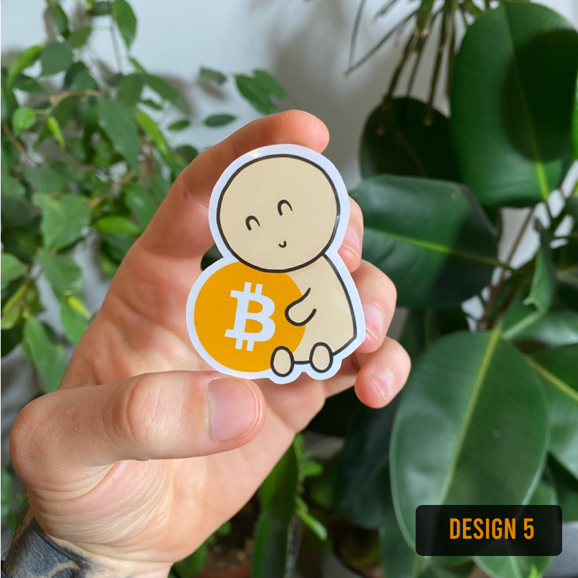 Pegatinas de Bitcoin (conjunto individual o completo)