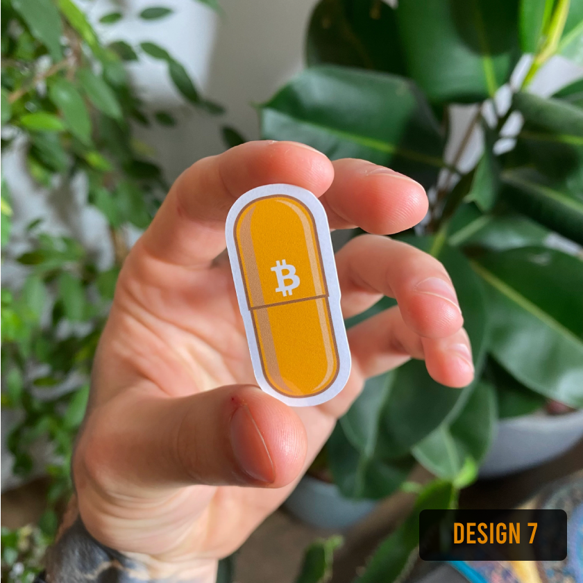 Pegatinas de Bitcoin (conjunto individual o completo)