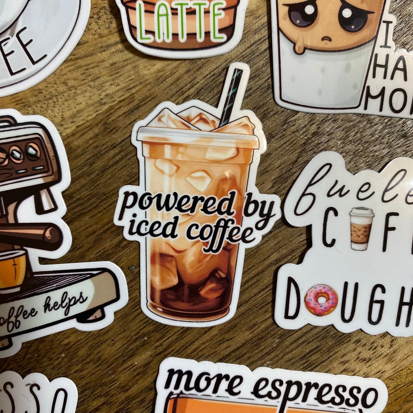 Pegatinas de café lindas