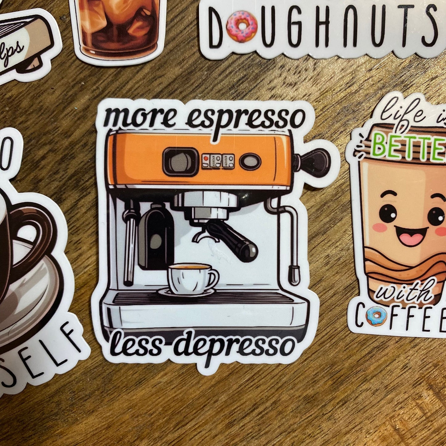 Pegatinas de café lindas
