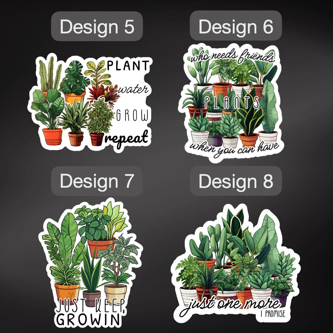 Pegatinas para plantas de interior