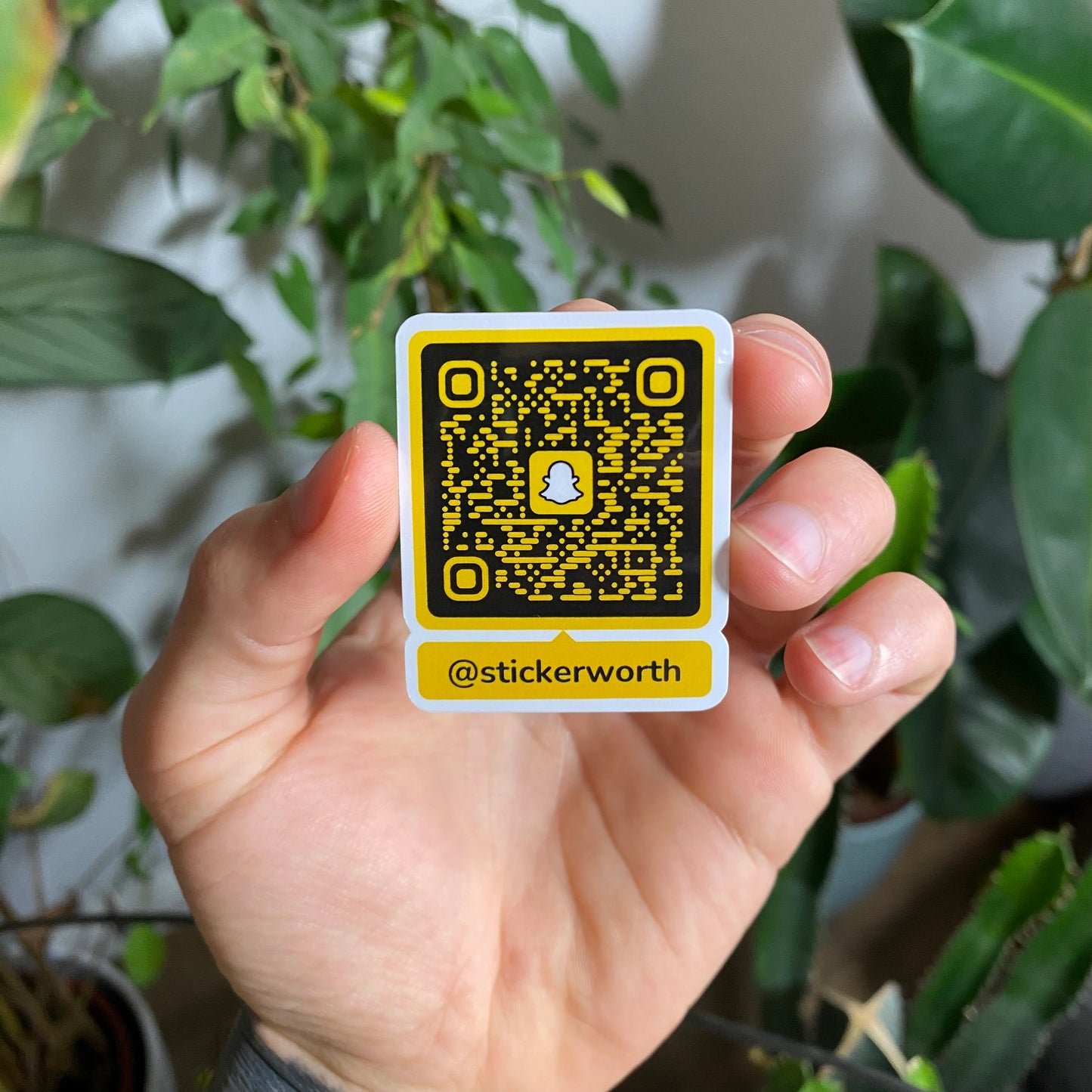 100 pegatinas con código QR