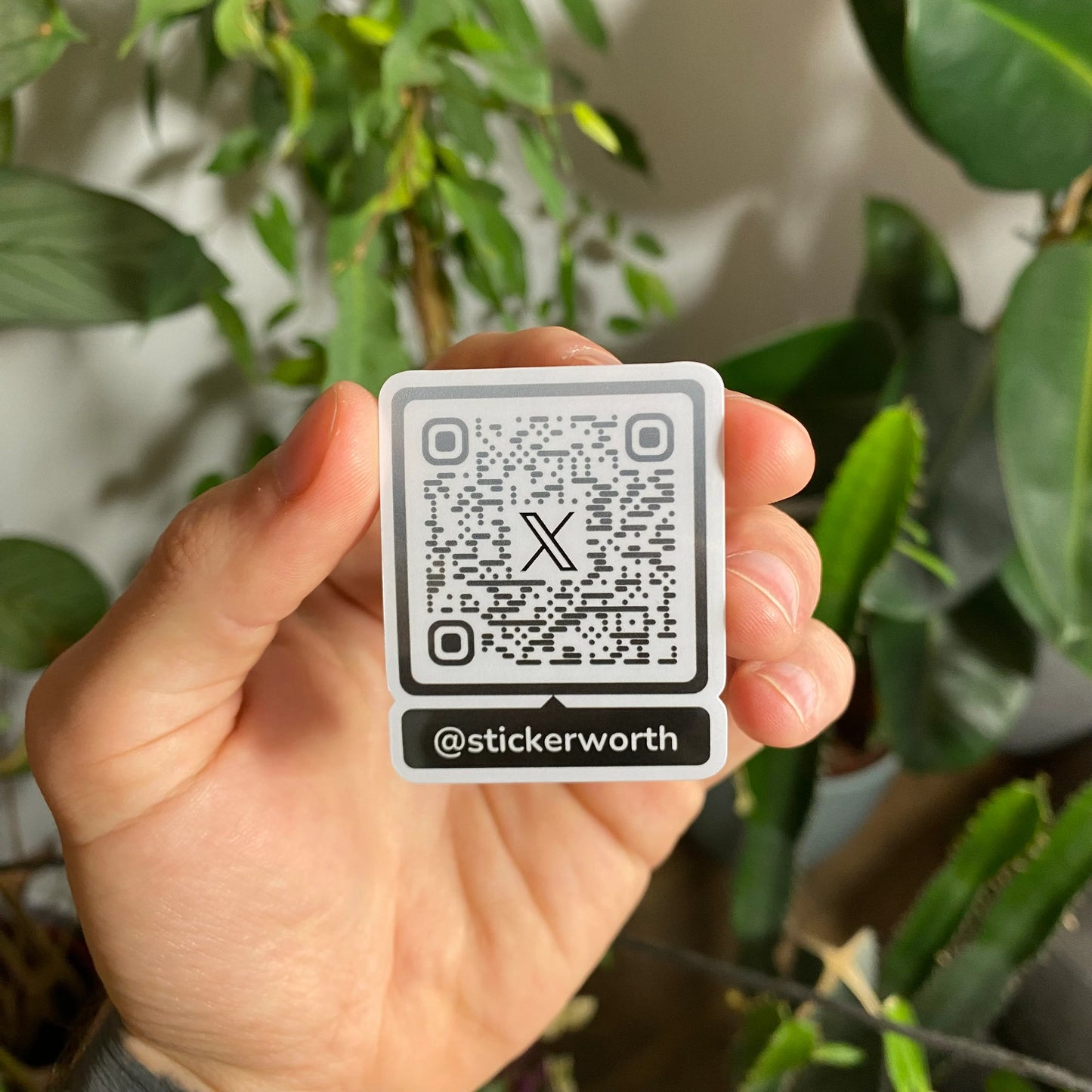 100 pegatinas con código QR