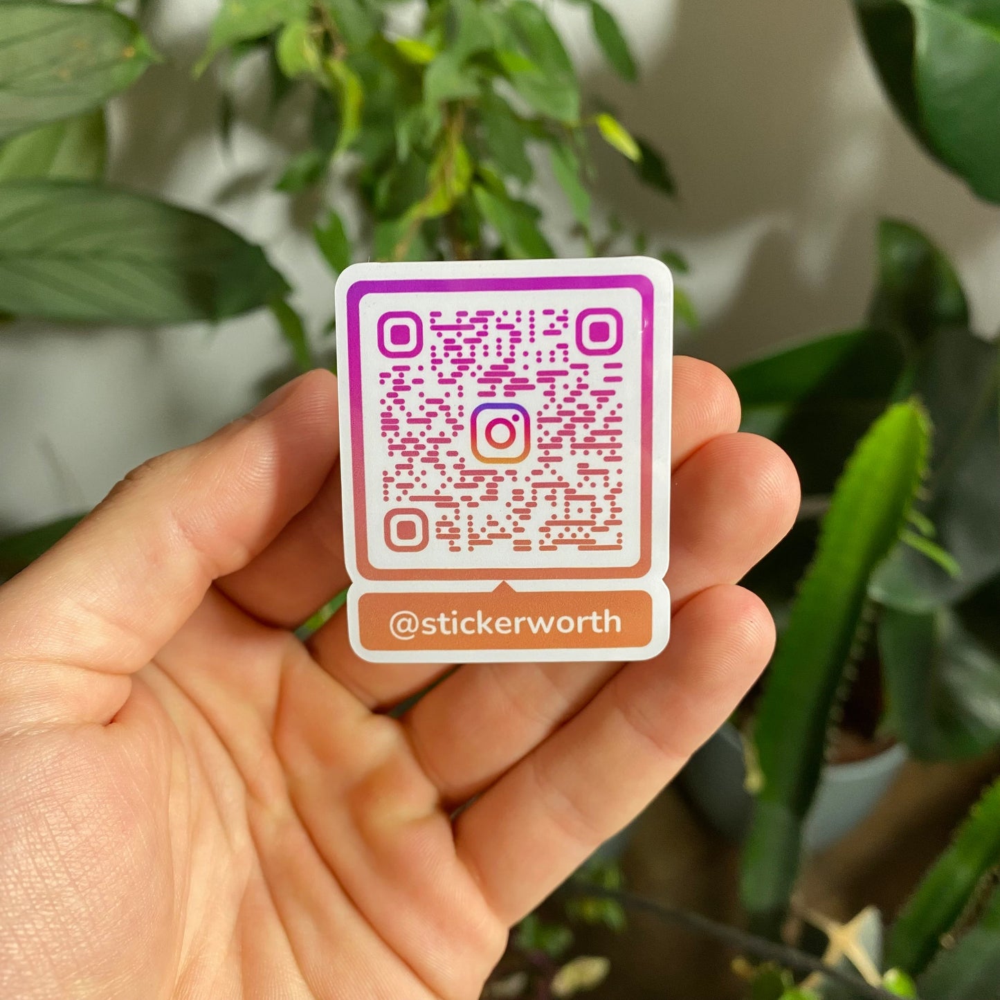100 pegatinas con código QR