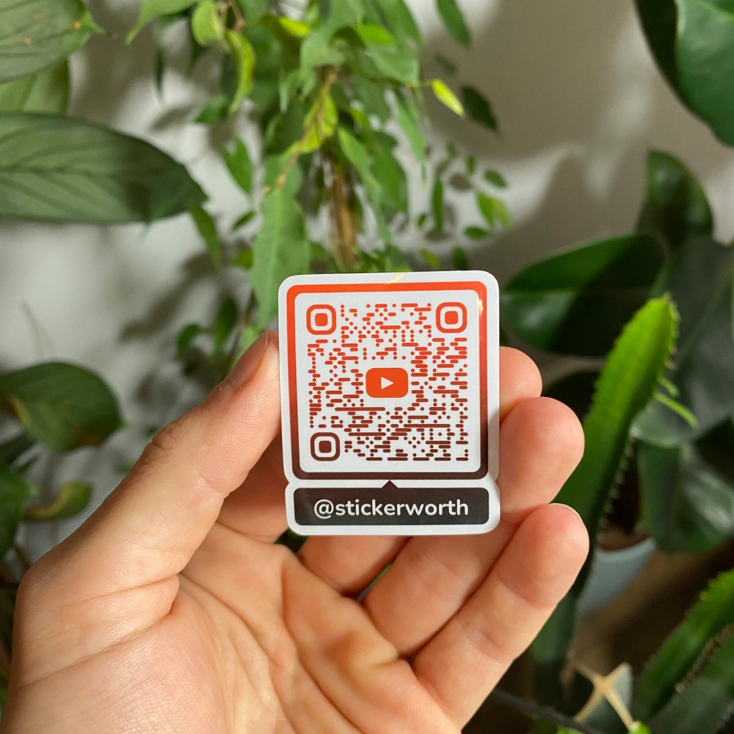 100 pegatinas con código QR