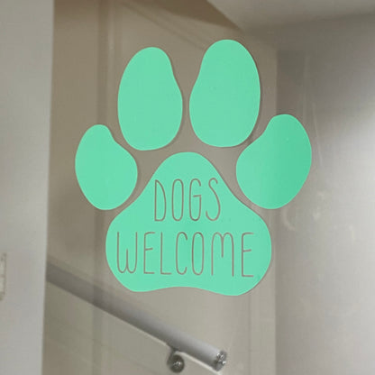 Dogs Welcome Sticker - V2