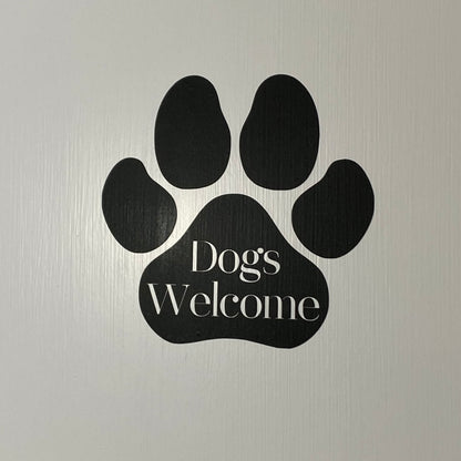 Dogs Welcome Sticker - V2