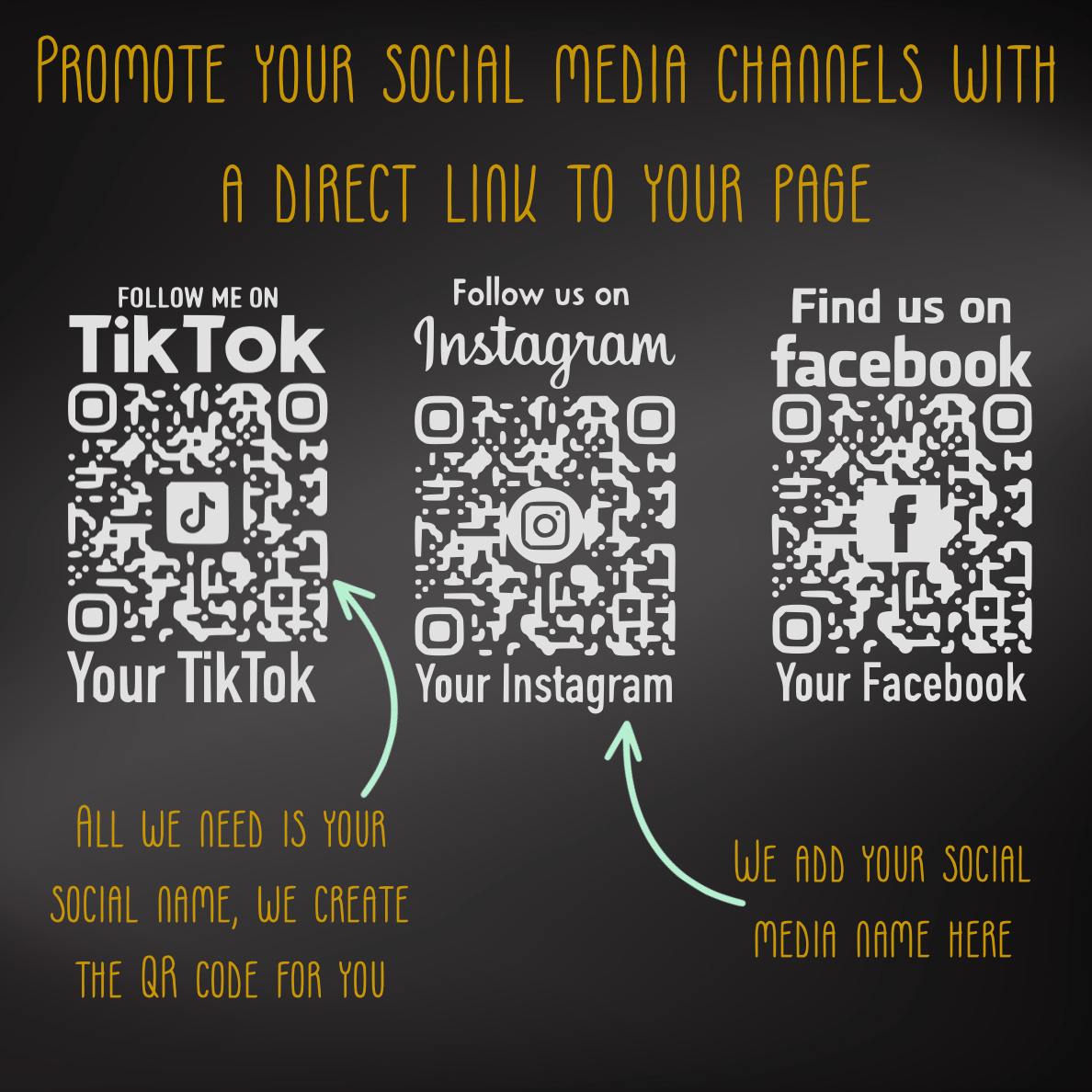 Social Media QR Code Vinyl Decal