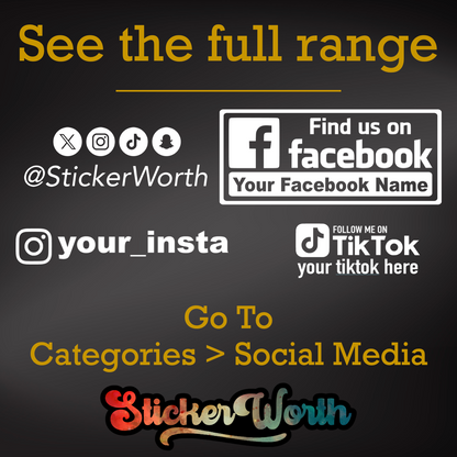 x3 Custom Social Media Tags (Small)