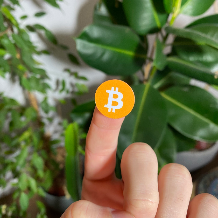 35 mini pegatinas con el logotipo de Bitcoin