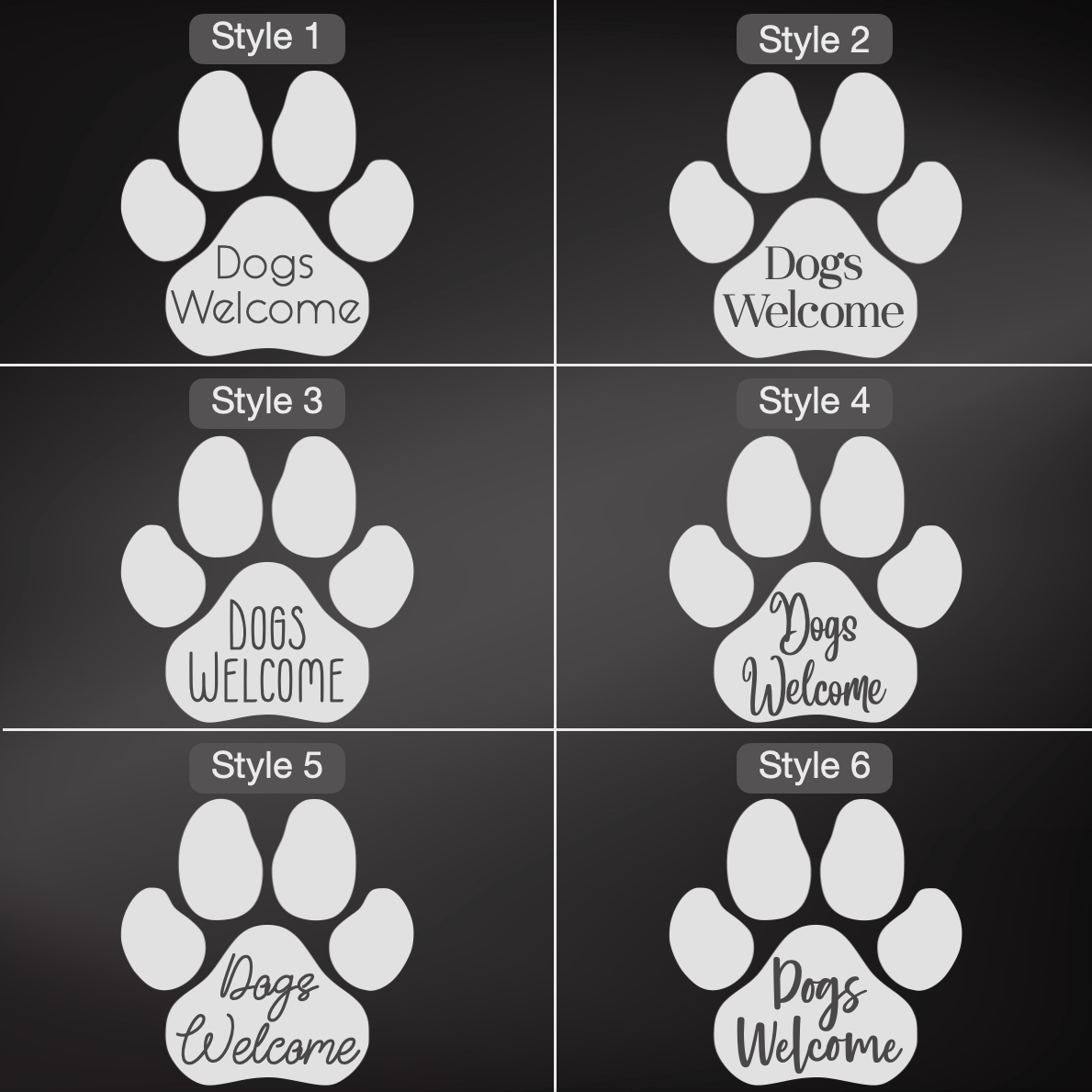 Dogs Welcome Sticker - V2