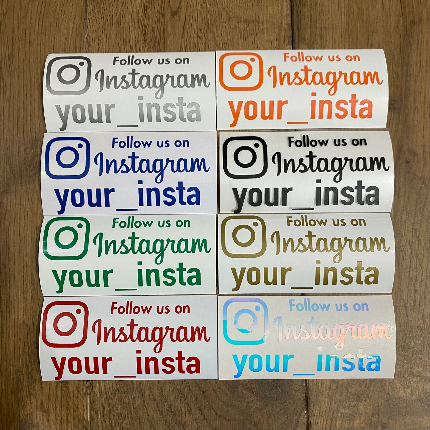 x3 Custom Social Media Tags (Small)