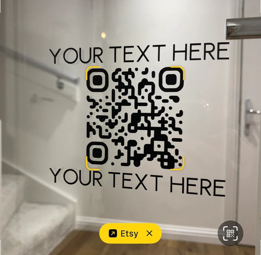 Custom QR Code Vinyl Decal