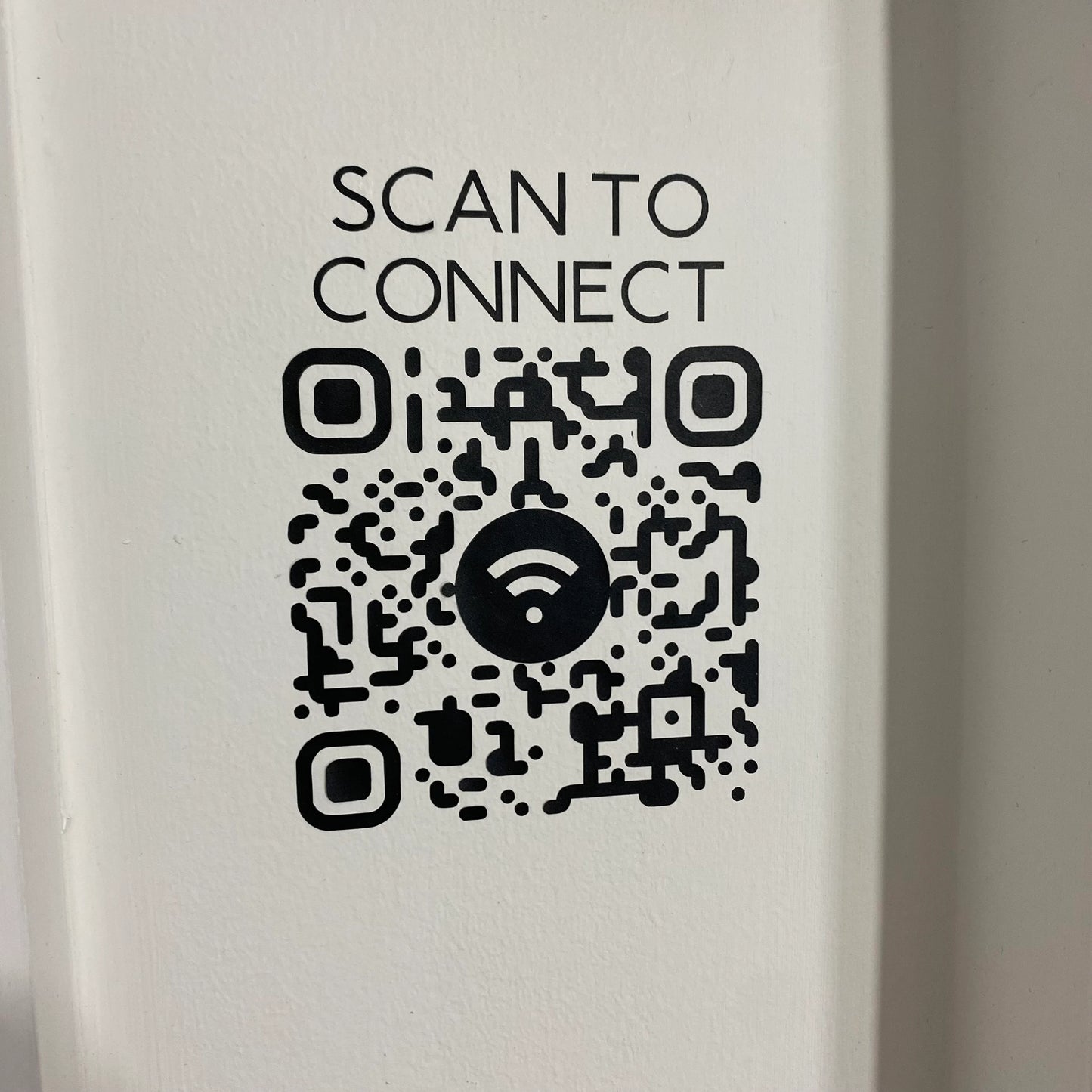 WiFi QR Code Vinyl Decal