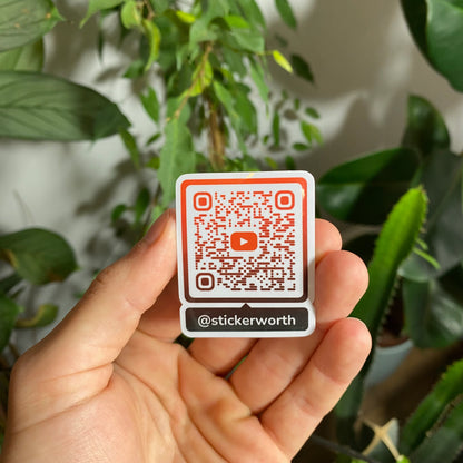 100x QR Code Stickers