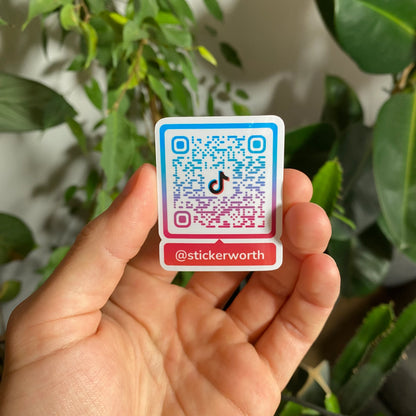 100x QR Code Stickers