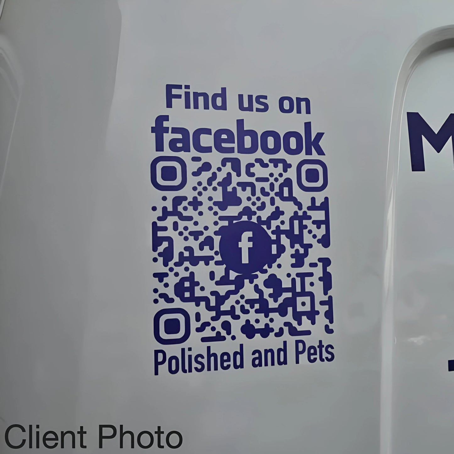 Social Media QR Code Vinyl Decal