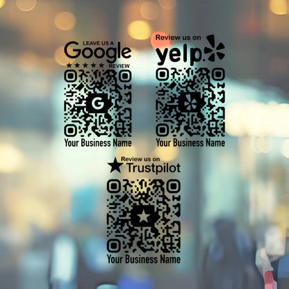 Social Media QR Code Vinyl Decal